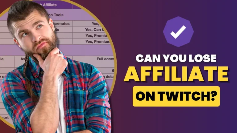 Can You Lose Affiliate on Twitch