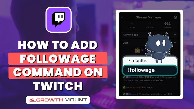 How to Add Followage Command on Twitch